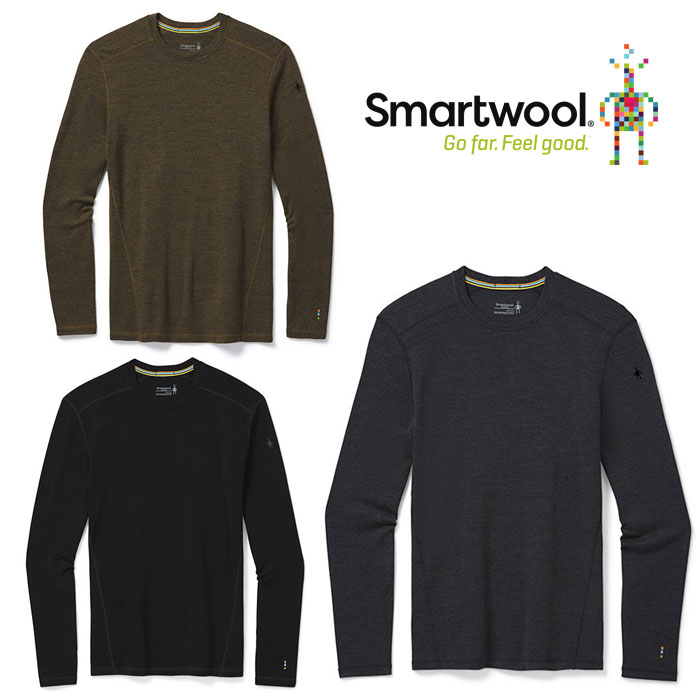 スマートウール メンズ メリノ250ベースレイヤークルー...