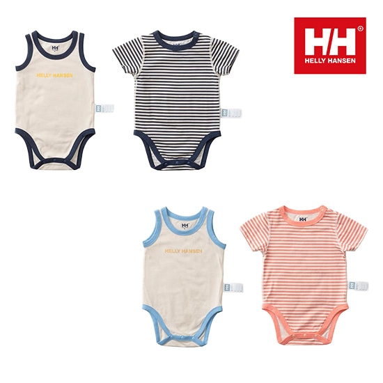 ヘリーハンセン マイファーストHHボーダープリントロンパ...