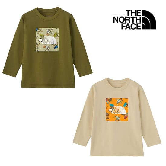 ザノースフェイス トドラーロングスリーブグラフィックスク...