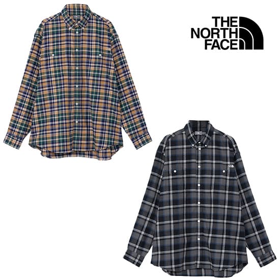 ザノースフェイス ロングスリーブフロストフォージフランネ...