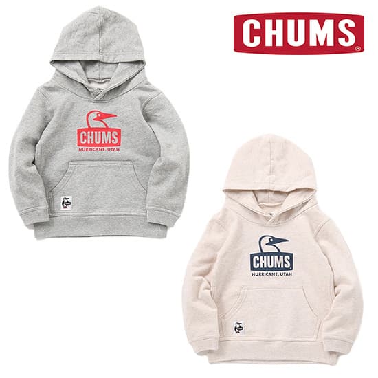 チャムス キッズブービーフェイスプルオーバーパーカールー...